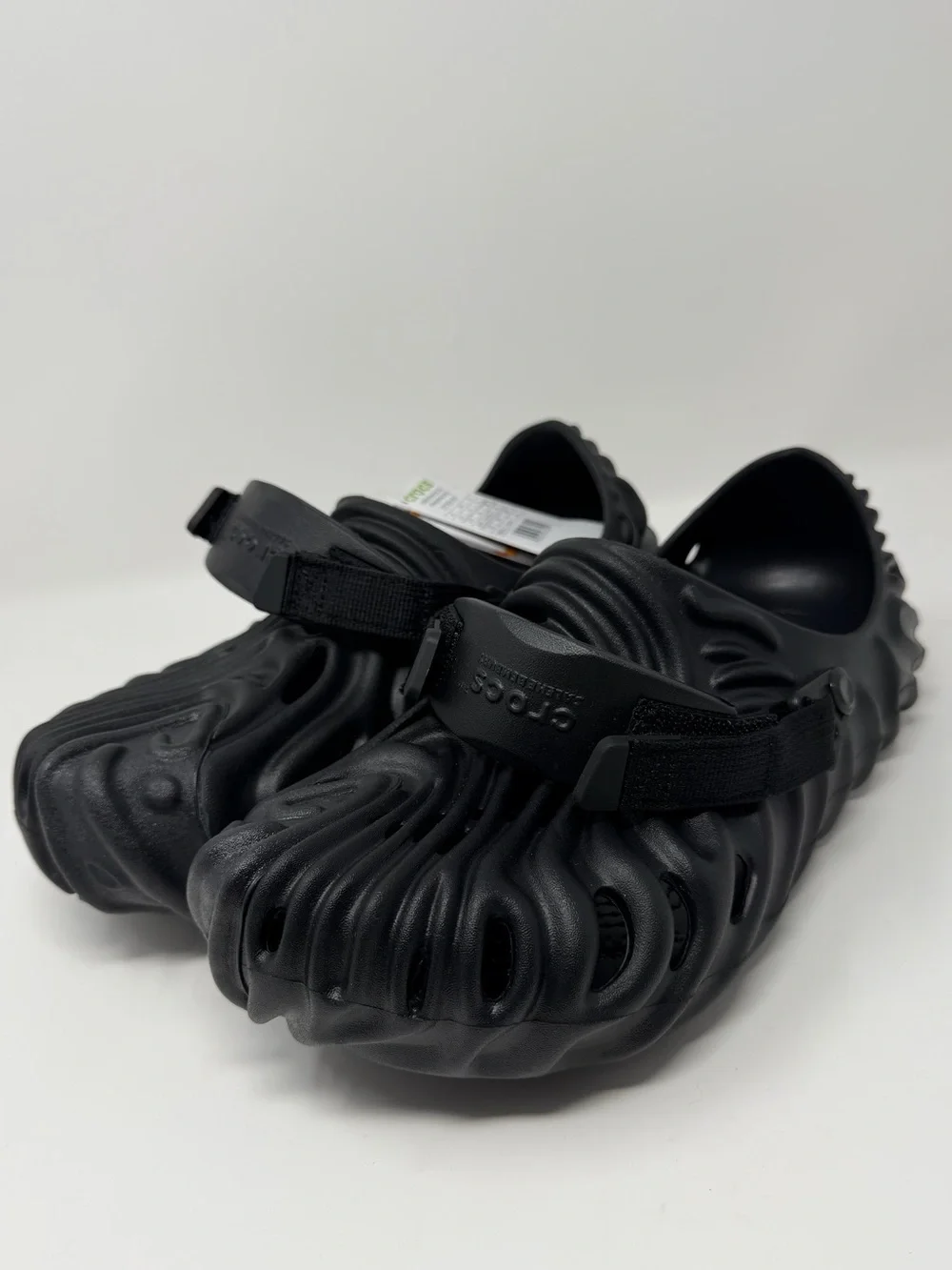 CROCS Black Foam Strap Sandals Sz. 12